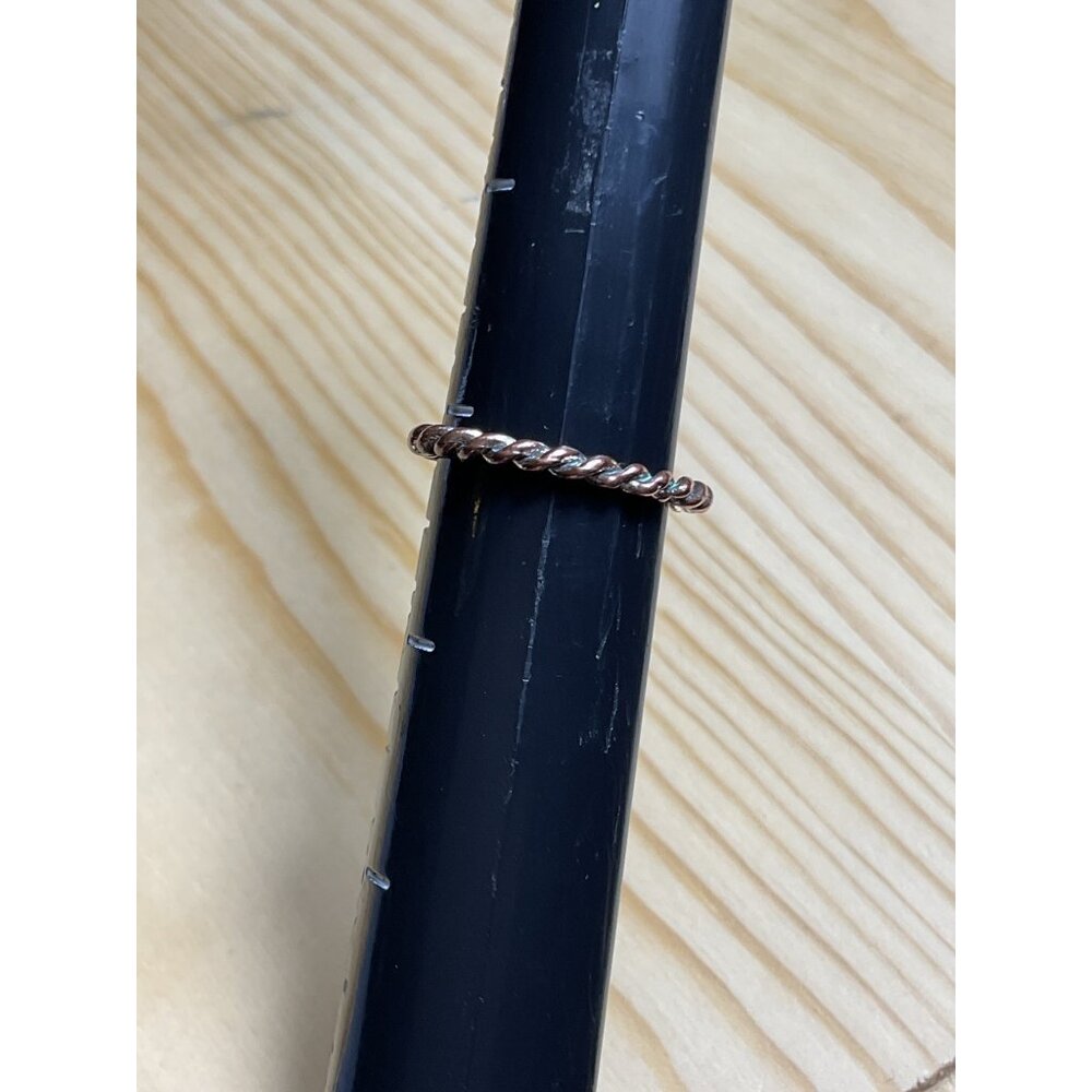 Reserved - Nikkii - Twisted Copper Stackable Ring - image 2
